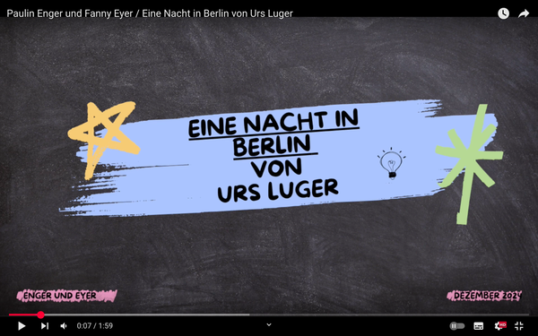 Urs Luger: Eine Nacht in Berlin